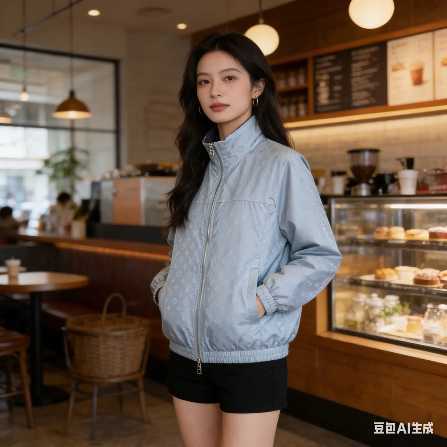 Louis Vuitton/Louis Vuitton 26ss presbyopic double-sided hooded thin coat